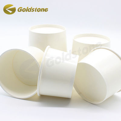 Des bols en papier kraft blanc durable pour les repas écologiques
