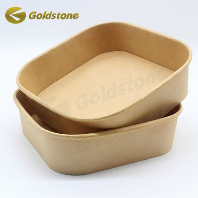 Produits de boulangerie Kraft écologiques bols de papier avec tasse PLA