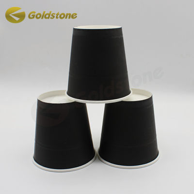 FDA SGS tasses de café en papier noir jetables pour les personnes occupées et les amateurs
