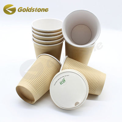 8 oz couvercles sécurisés tasses de café jetables pour la consommation en déplacement