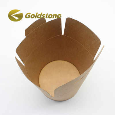 Logo personnalisé Kraft Coupe en papier à emporter Contenant alimentaire à emporter personnalisable