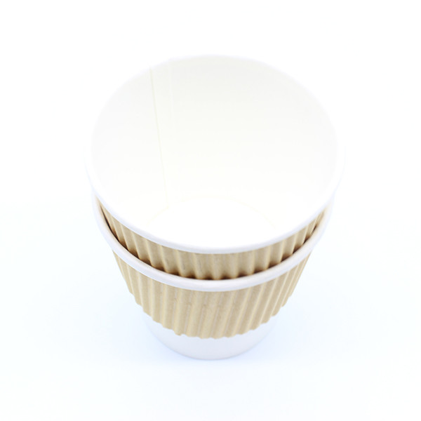 Coupe de café en papier à paroi unique Coupe de café isolée jetable ISO9001 1