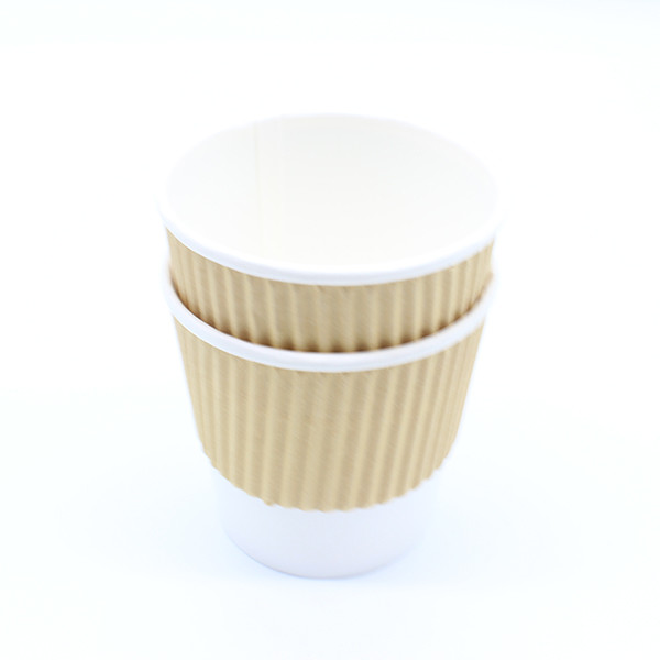 Coupe de café en papier à paroi unique Coupe de café isolée jetable ISO9001 0