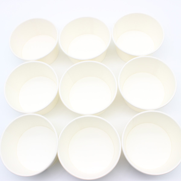 Blanc tous les tailles 100 ml bols de papier salade bol Kraft Pour les fêtes et les événements 0