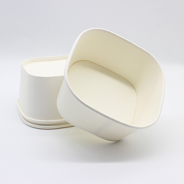FDA Carré Eco-friendly Entrez à emporter Contenants alimentaires personnalisés Emballages alimentaires Plate en papier carré 1