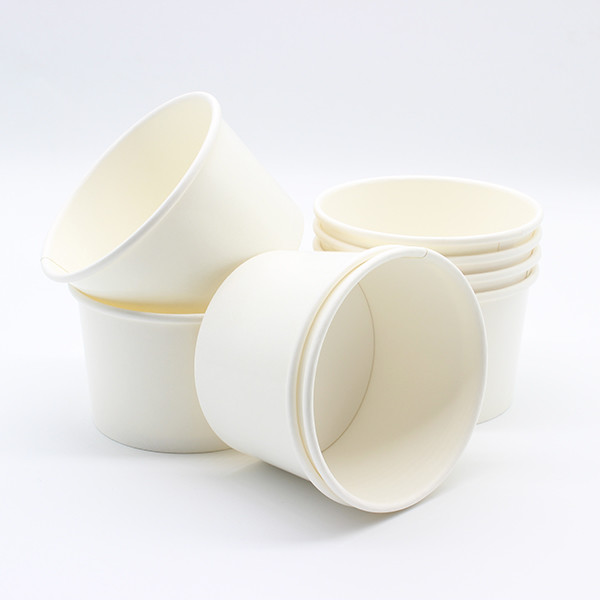 Petits bols en papier jetables Logo personnalisé écologique pour les collations et les desserts 0