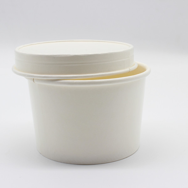 Coupe de glace hygiénique 3 pouces Couvercle papier Coupe jetable Couvercle laminaire brillant 0