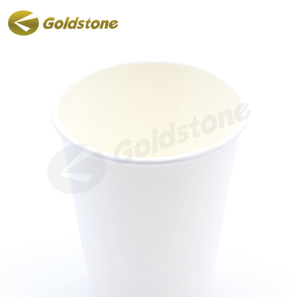 Coupe de papier murale unique sans plastique verte durable 12 oz tasses à café jetables 0