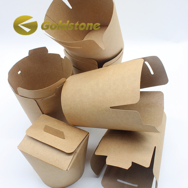 12 oz 16 oz Kraft Goûter en papier jetable Goûter chaud jetable avec des propriétés isolantes 0